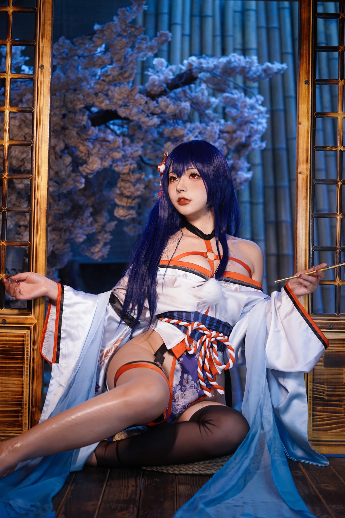 Cosplay Yuuhui玉汇 EroPhone Re 真子-和服抹油 Set.01