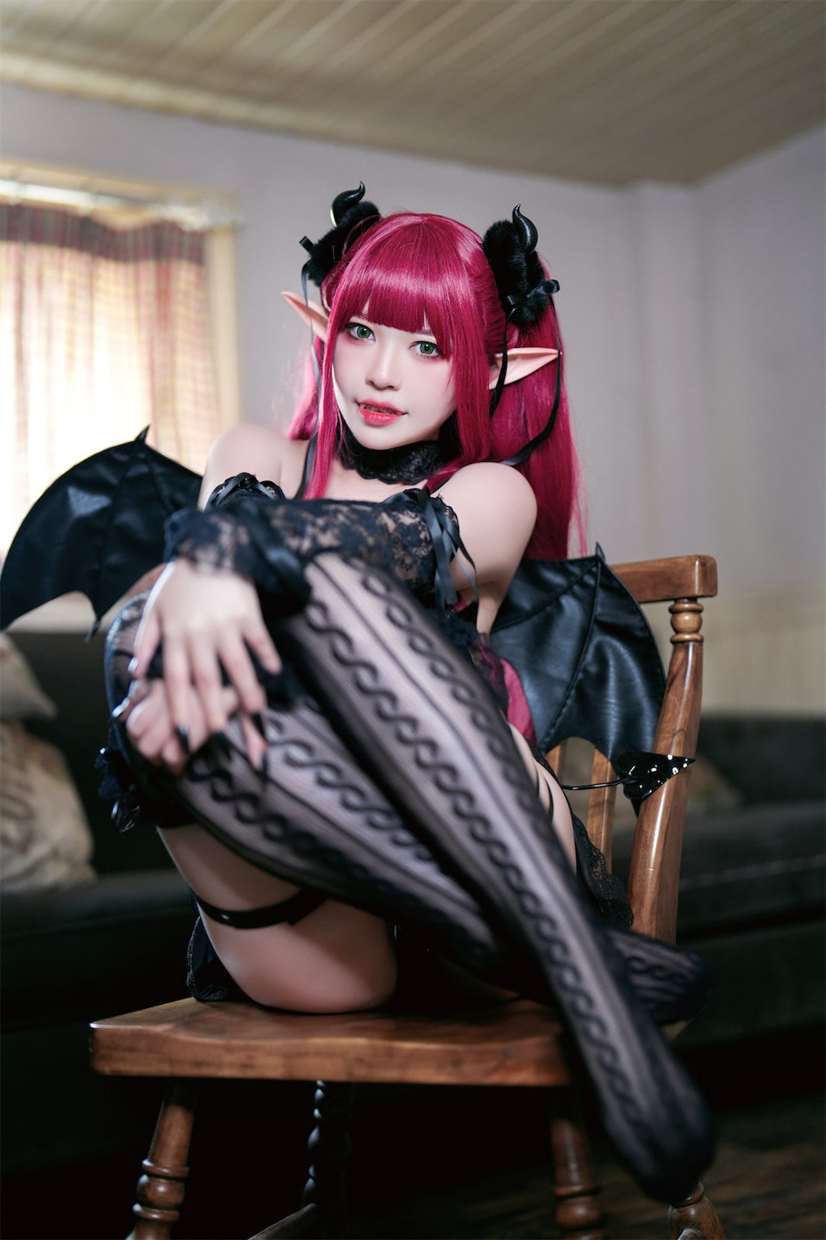 Cosplay 半半子Banbanko 小恶魔利兹