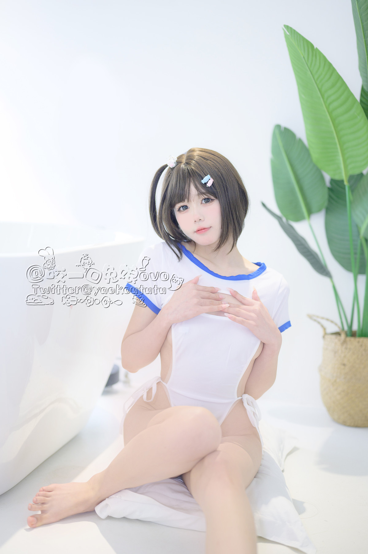 Cosplay 黏黏团子兔 纯白欲缸