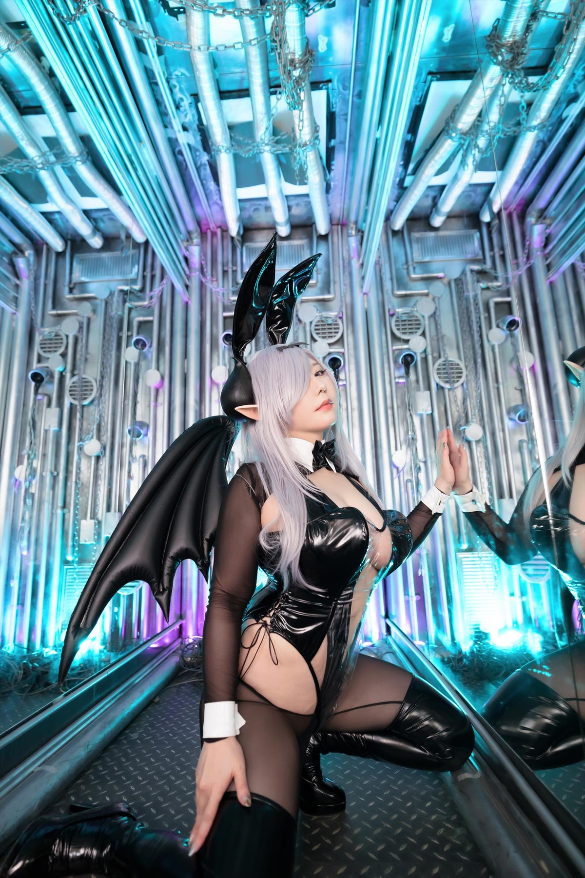 Cosplay SAKUサク See-through Bunny Succubus Set.03