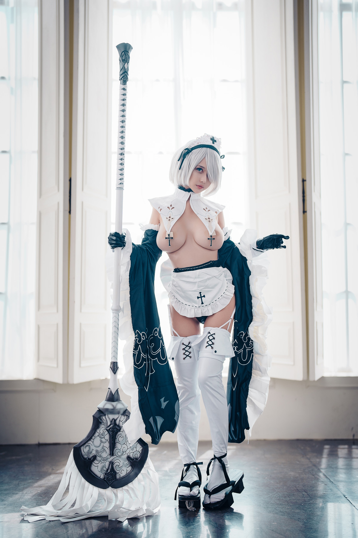 Cosplay 沖田凜花Rinka 2B Maid