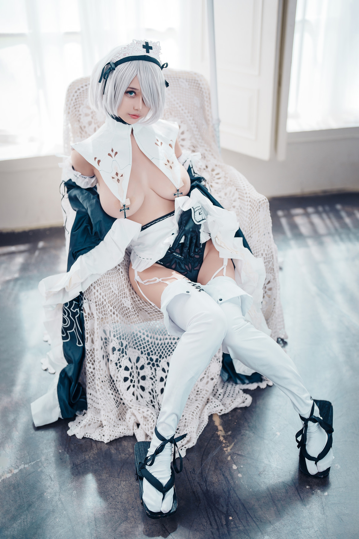 Cosplay 沖田凜花Rinka 2B Maid