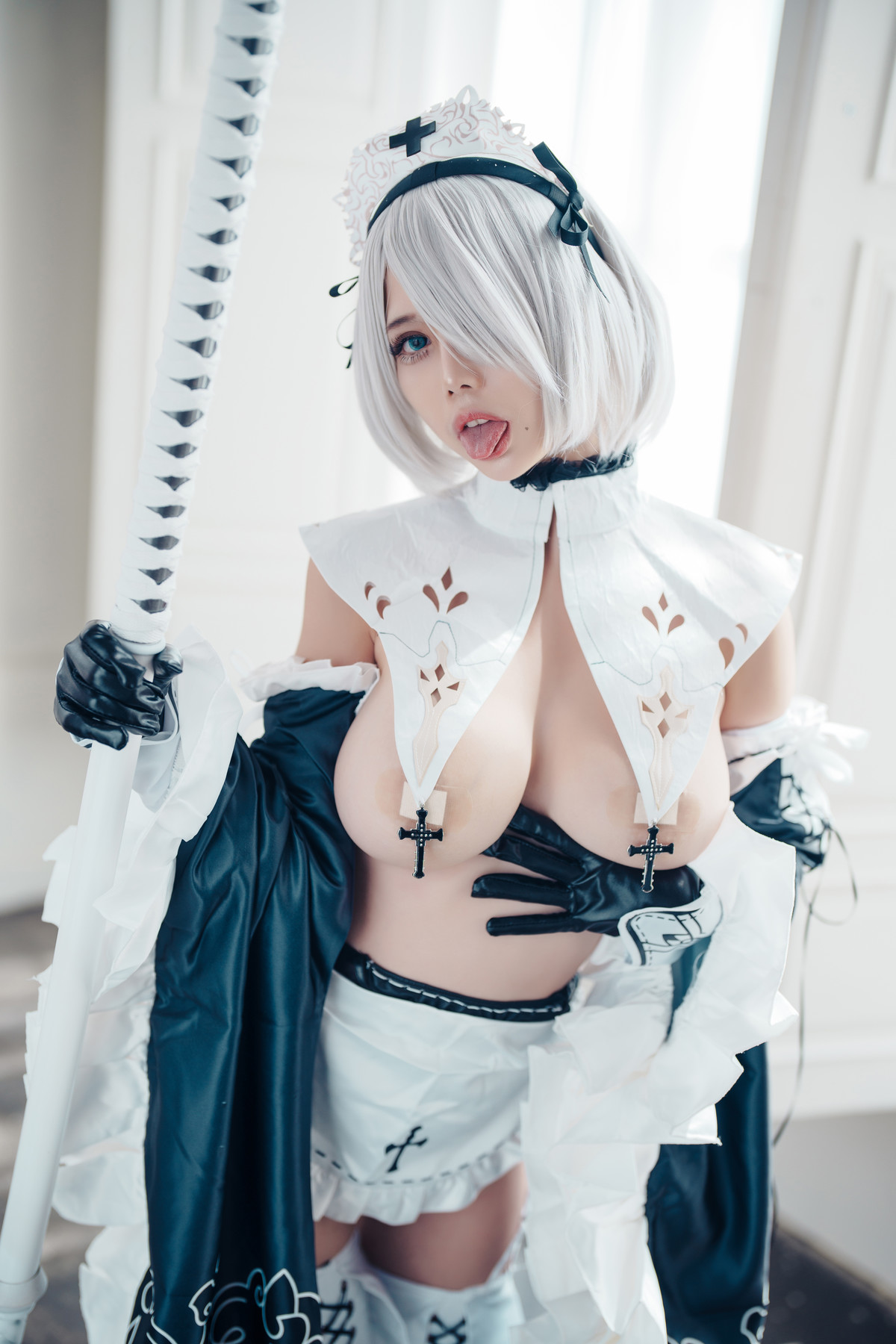 Cosplay 沖田凜花Rinka 2B Maid