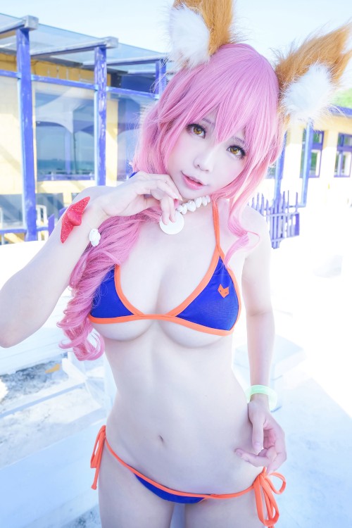 Read more about the article Cosplay ElyEE子 玉藻前泳装
