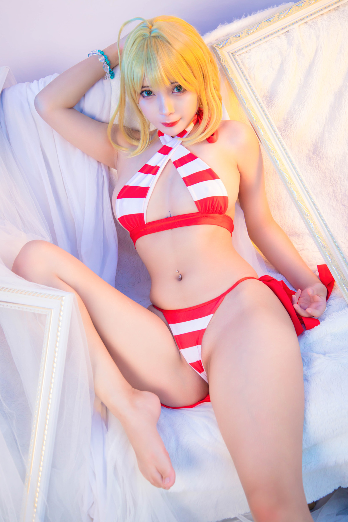 Прелестный Косплей Umeko.J Nero Claudius чистый секс