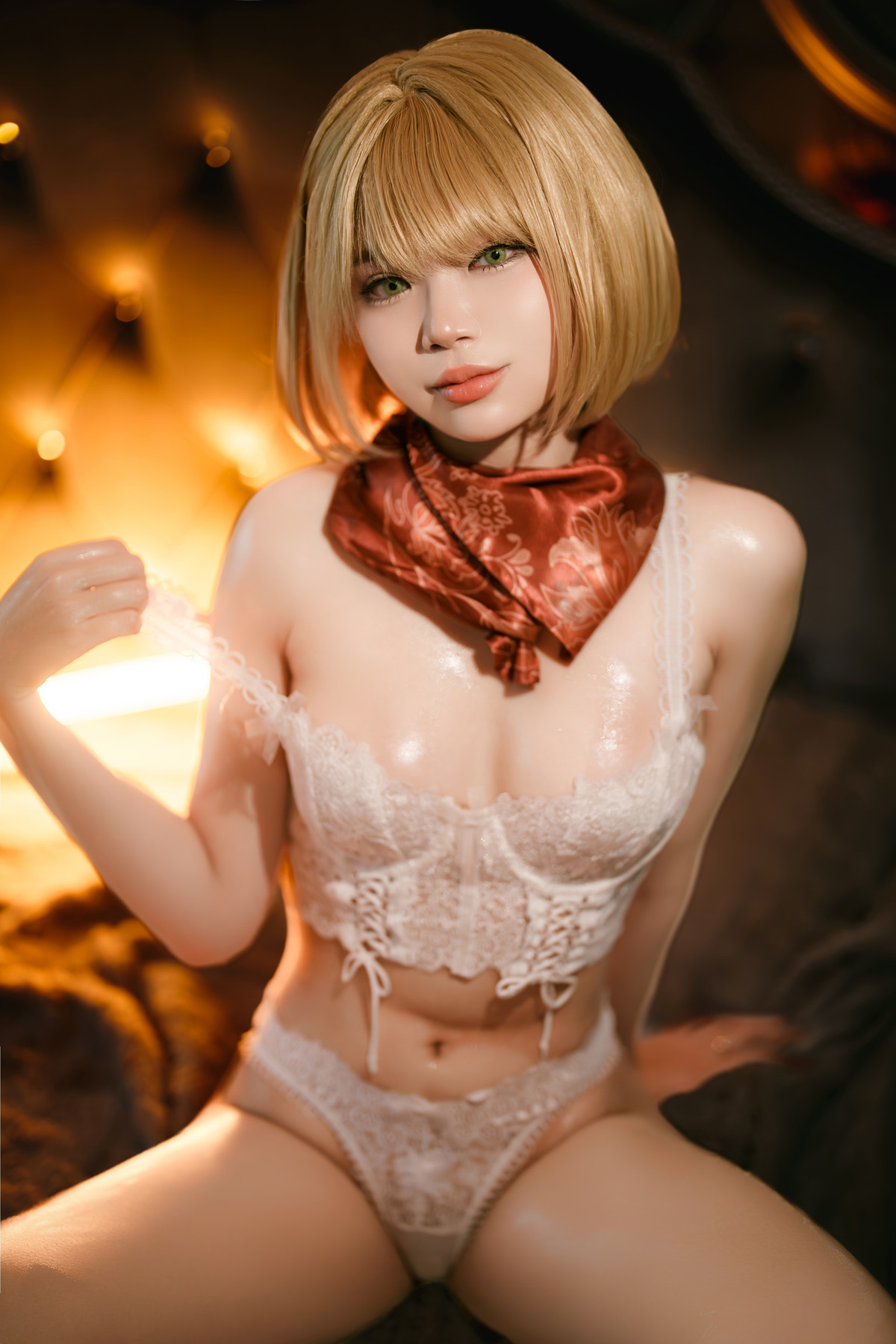 Очаровательный и дивный Cosplay ZinieQ Ashley Resident Evil слив фансли