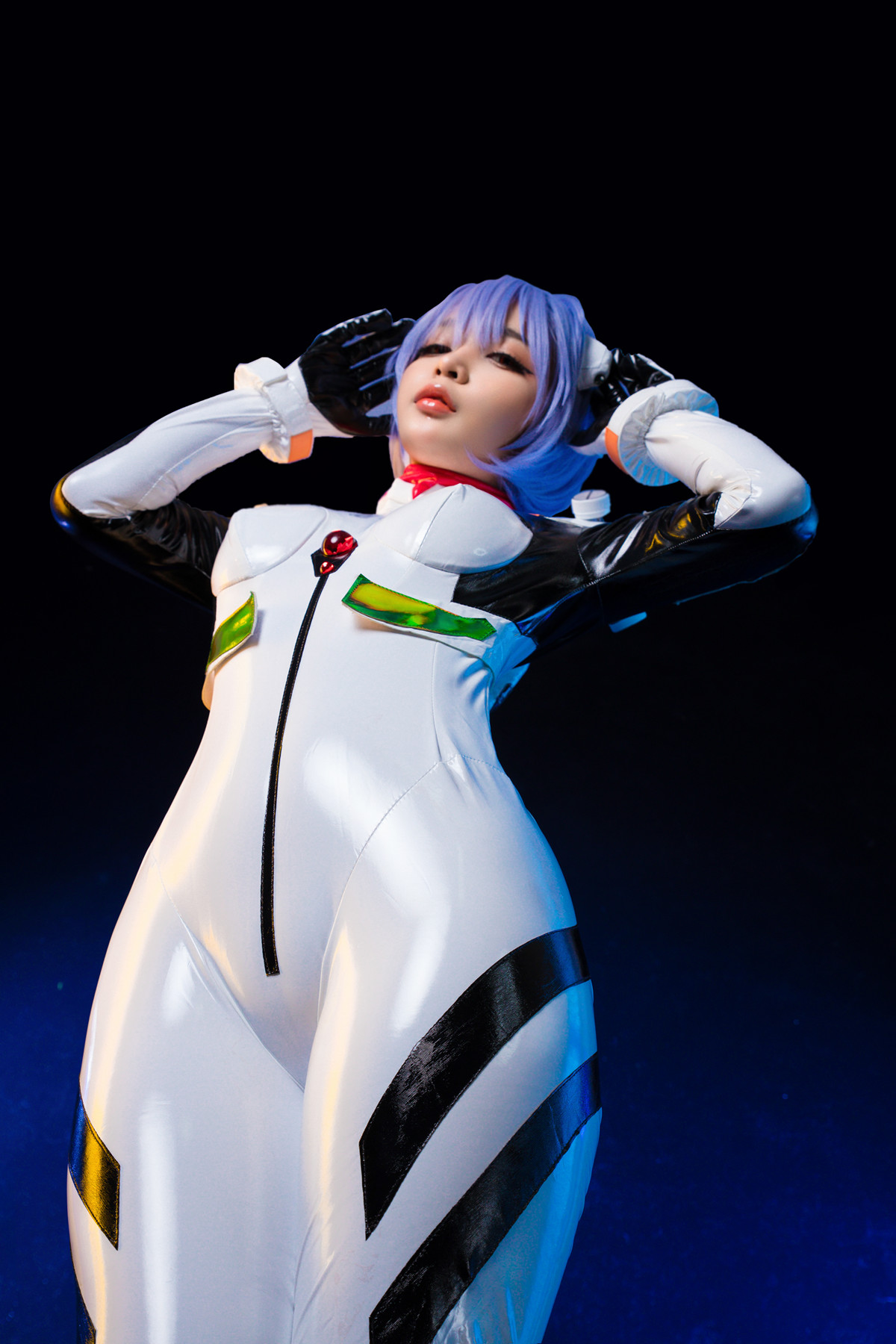 Шалавистый Косплей Umeko.J 綾波レイ Rei Ayanami длинные ножки