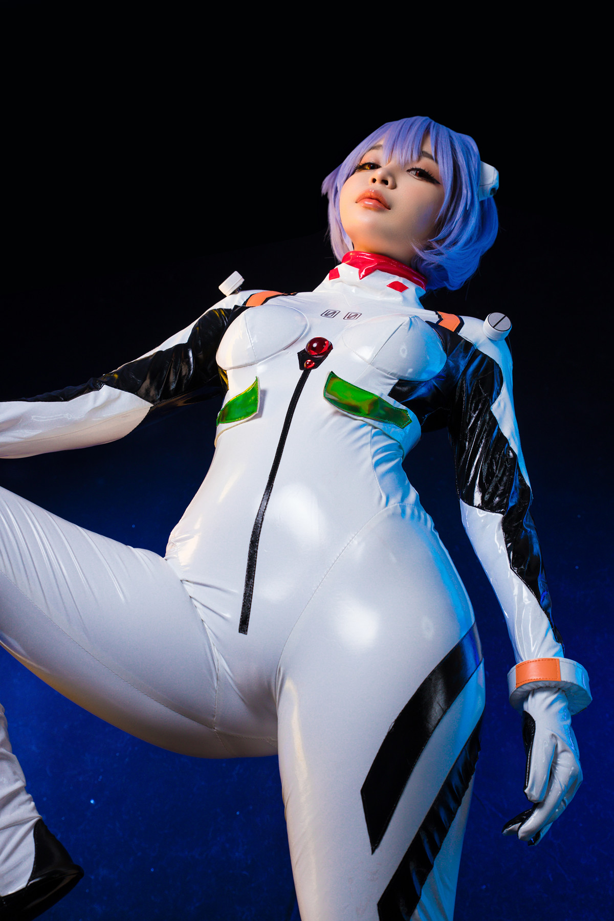 Распущенный и шлюшный Косплей Umeko.J 綾波レイ Rei Ayanami nude asian