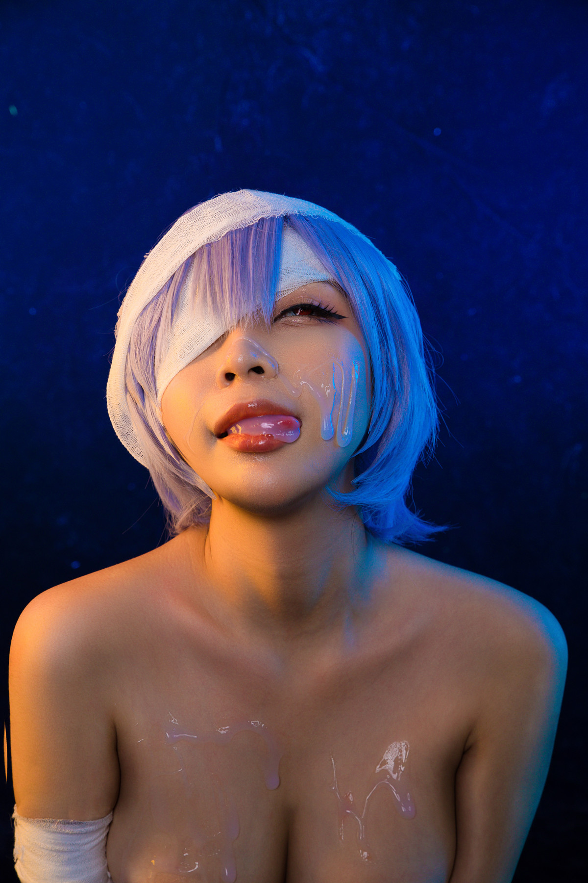 Добротный Косплей Umeko.J 綾波レイ Rei Ayanami слив онлифанс