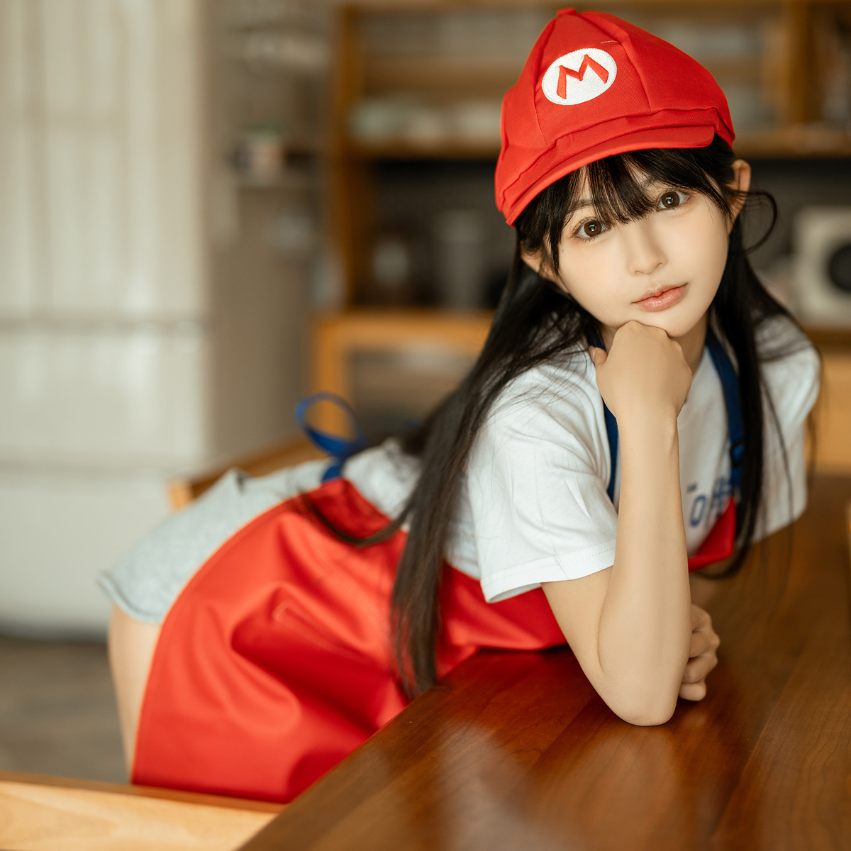 Cosplay 桜井宁宁 马里奥围裙 Mario Apron