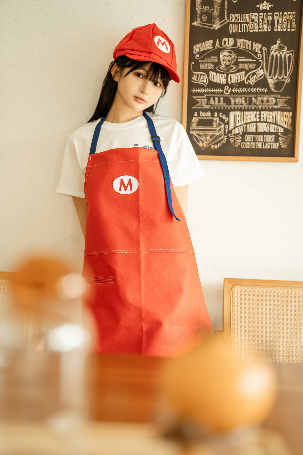 Cosplay 桜井宁宁 马里奥围裙 Mario Apron