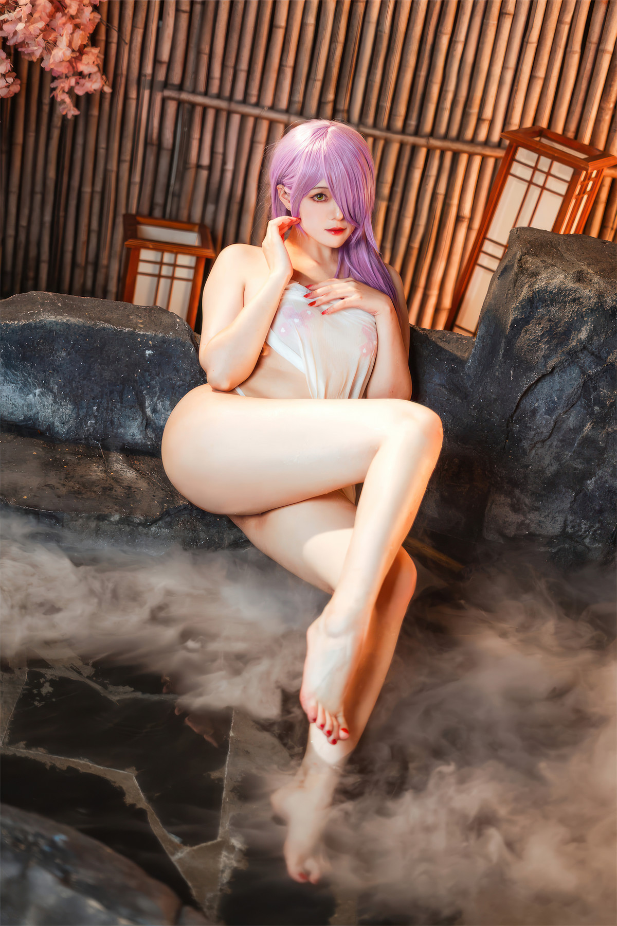 Cosplay Natsuko夏夏子 碧蓝航线 的里雅斯特温泉夜