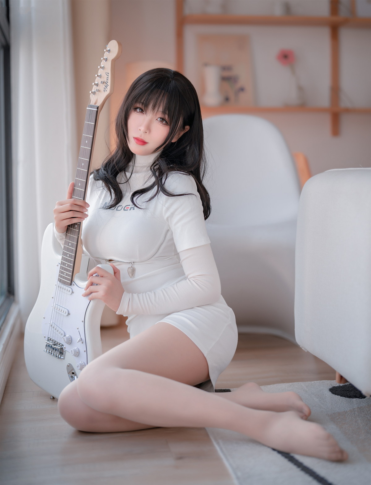 Cosplay 轩萧学姐 吉他妹妹肉丝