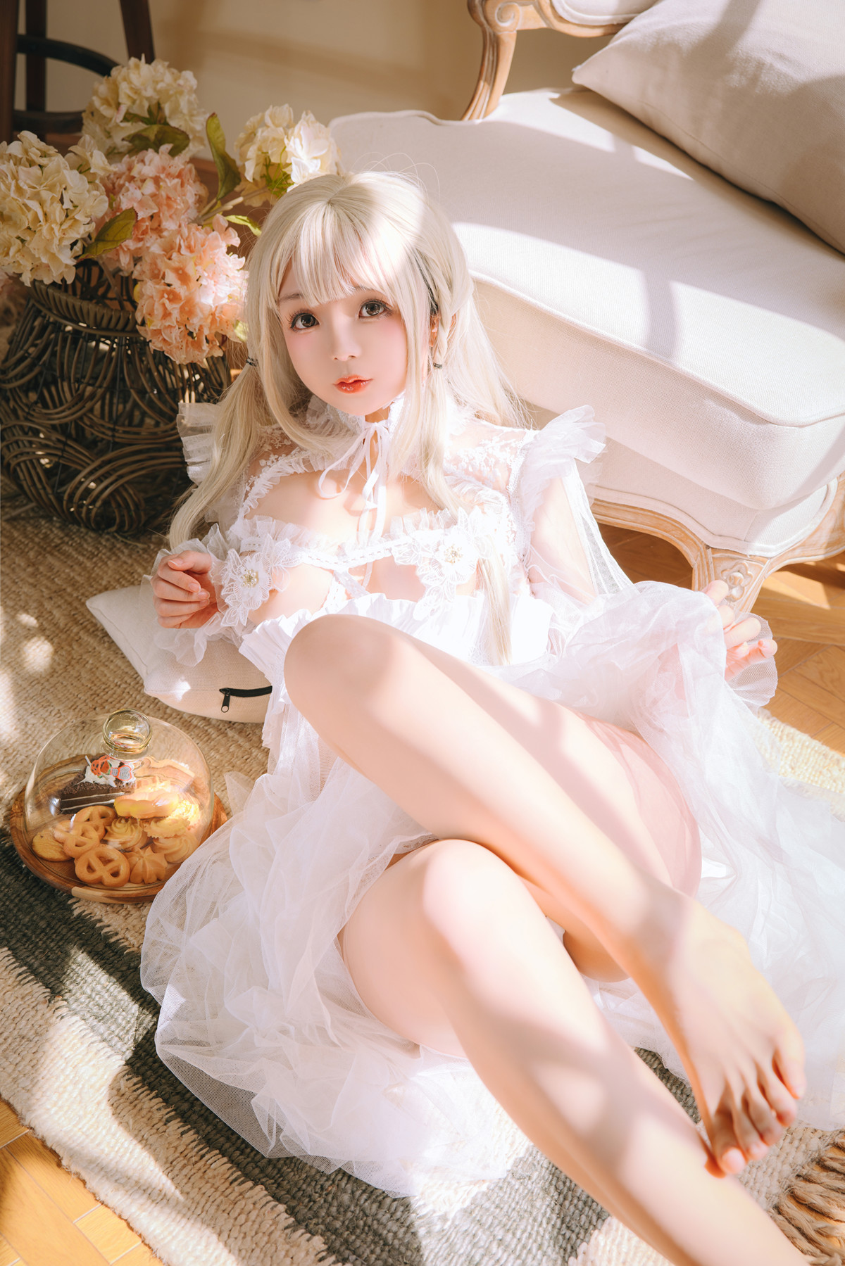 Cosplay Rinaijiao日奈娇 白纱衣 Set.01