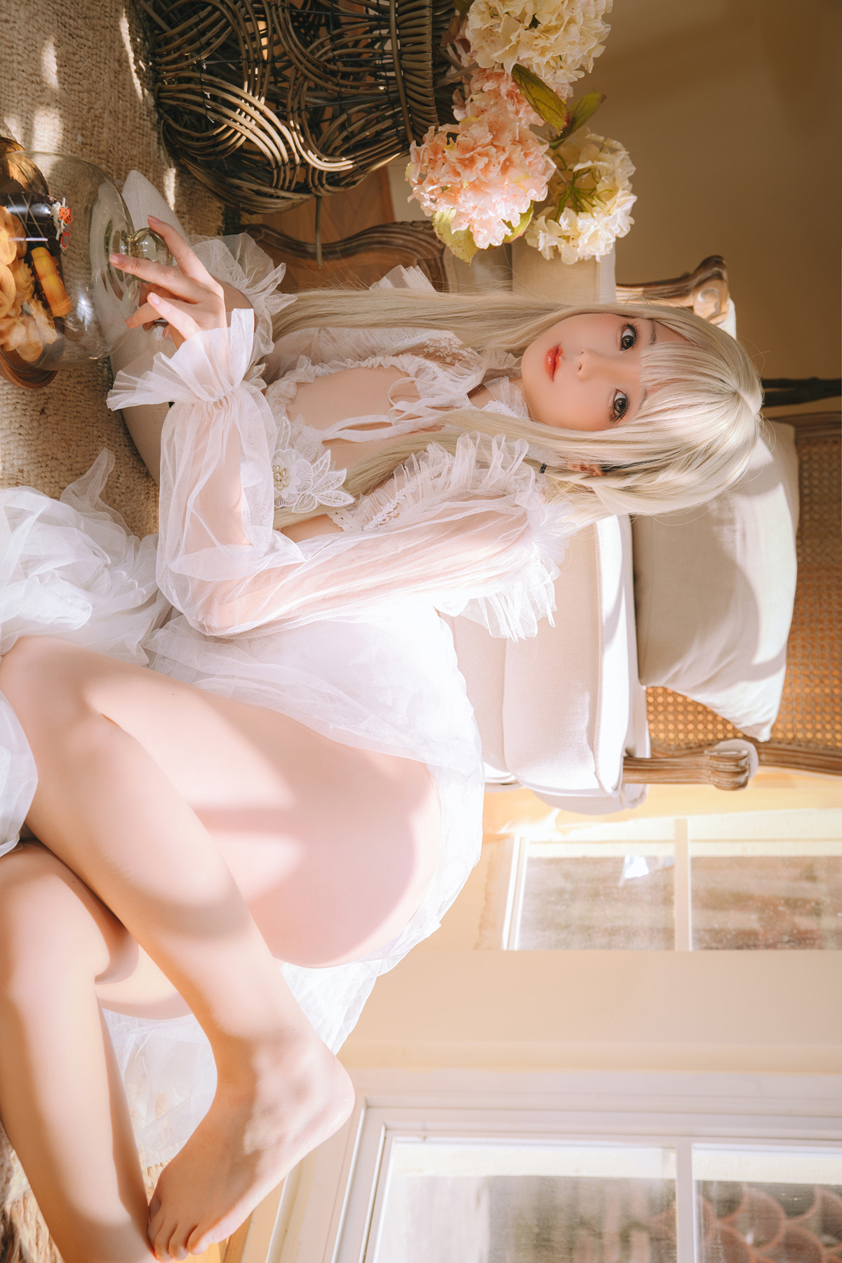 Cosplay Rinaijiao日奈娇 白纱衣 Set.01