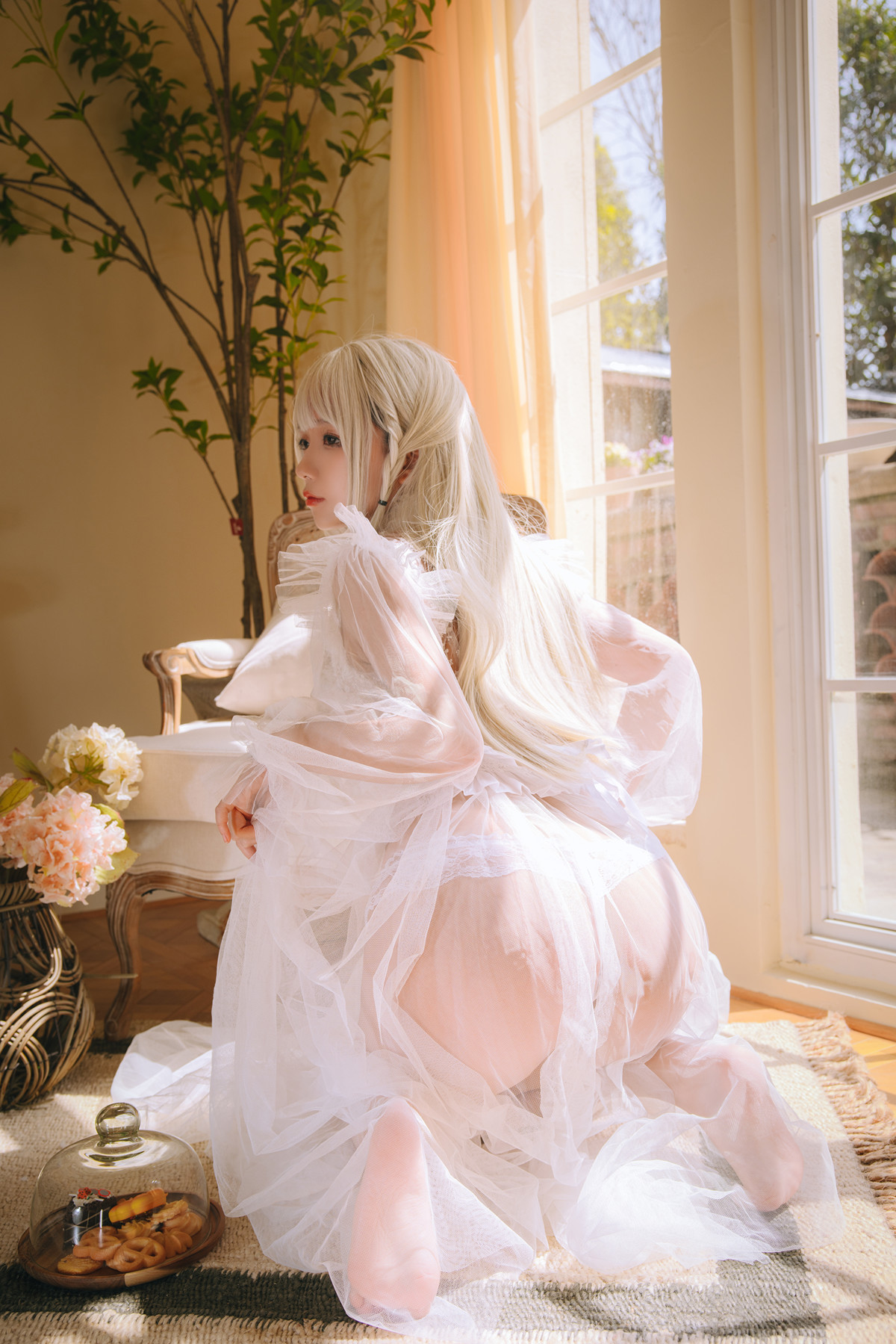 Cosplay Rinaijiao日奈娇 白纱衣 Set.01