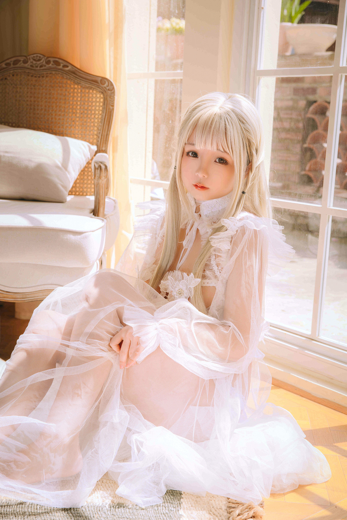 Cosplay Rinaijiao日奈娇 白纱衣 Set.01