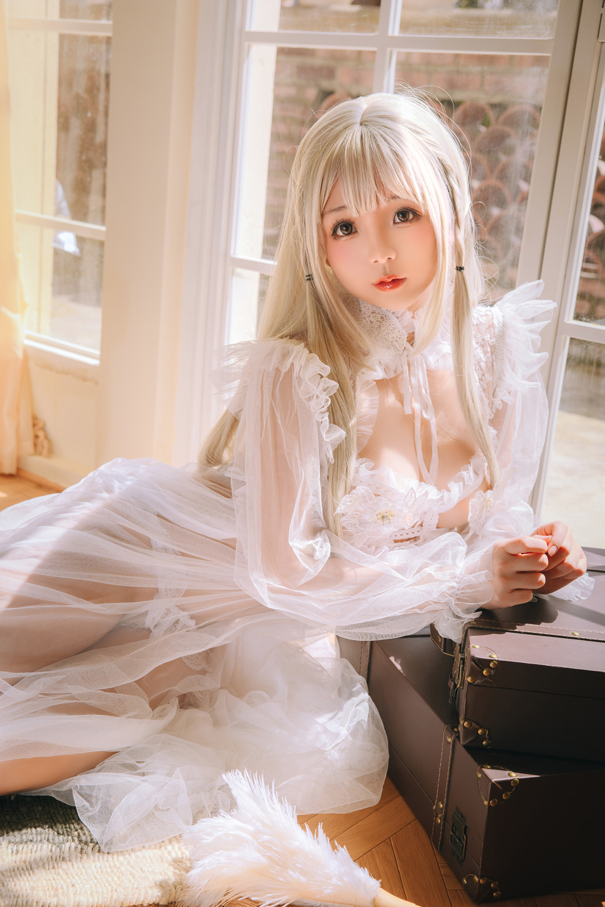 Cosplay Rinaijiao日奈娇 白纱衣 Set.01