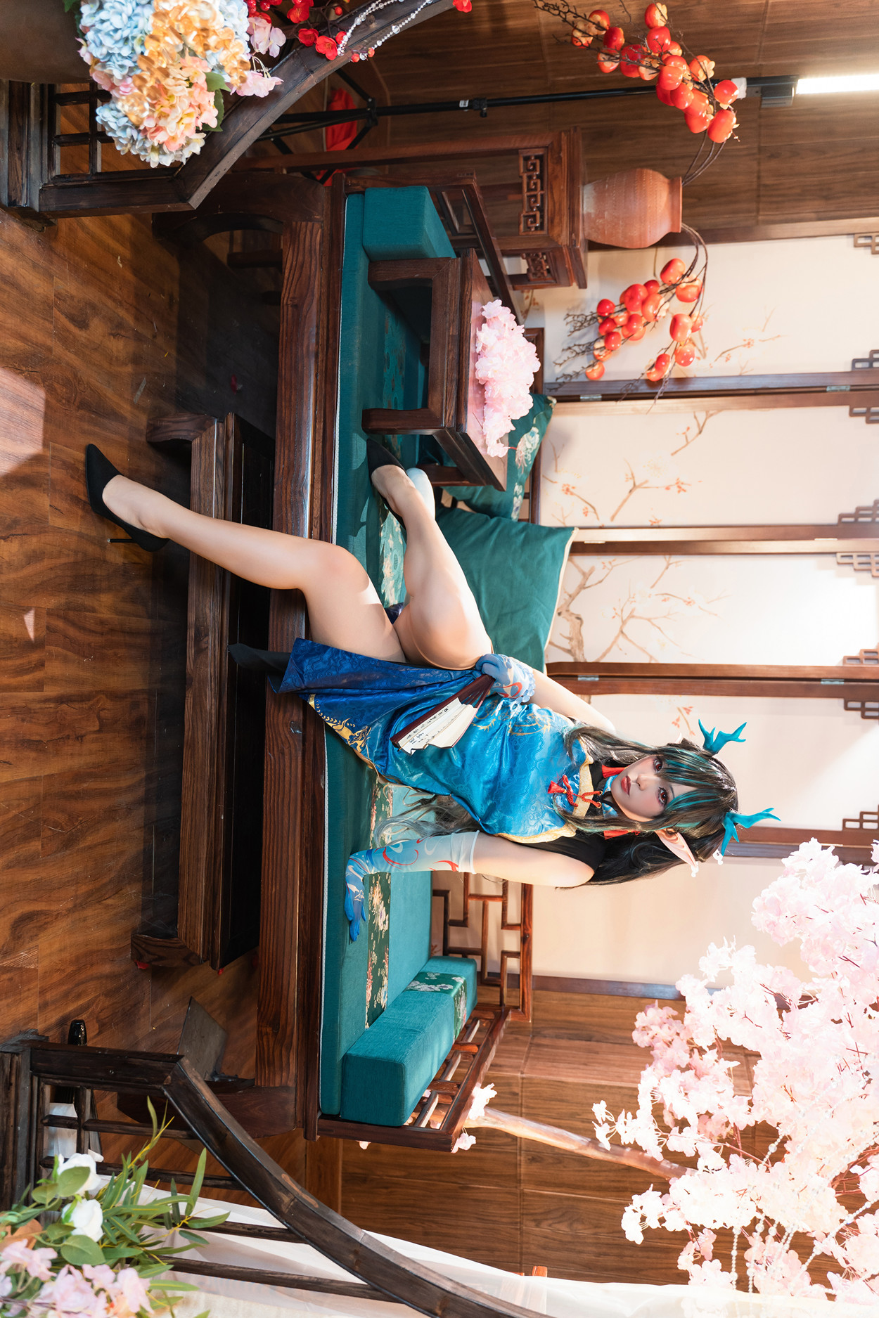 Cosplay 小和甜酒 & 橙风千雅 明日方舟年夕旗袍双人御守 Set.03